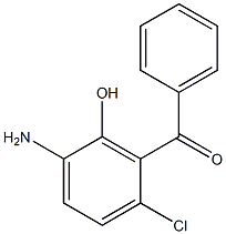 2-hydroxy-3-benzoyl-p-chloroaniline 구조식 이미지