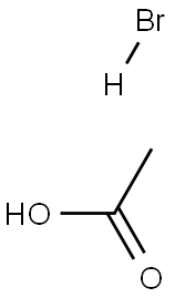 Hydrobromic acid acetic acid solution 구조식 이미지