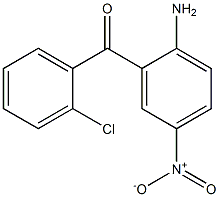 2-amino-2'-chloro-5-nitrobenzophenone 구조식 이미지