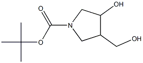 1-BOC-4-hydroxymethyl-3-hydroxypyrrolidine 구조식 이미지