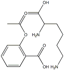 DL-lysine-aspirin 구조식 이미지