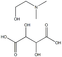 L-(+)-dimethylaminoethanol tartrate 구조식 이미지
