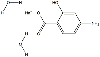 Sodium 4-amino-2-hydroxybenzoate dihydrate 구조식 이미지