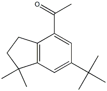 1,1-dimethyl-4-acetyl-6-tert-butylindane Structure