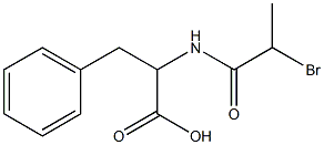 a-Bromopropionyl-DL-phenylalanine 구조식 이미지