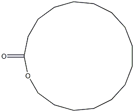 Hexadecanolid 구조식 이미지