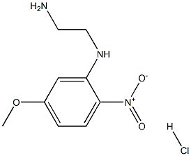 3-[(2-aminoethyl)amino]-1-methoxy-4-nitrobenzene hydrochloride 구조식 이미지