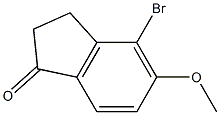 4-BROMO-2,3-DIHYDRO-5-METHOXYINDEN-1-ONE Structure