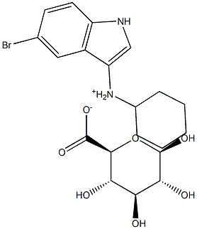 5-Bromo-3-indolyl-b-D-glucuronidecyclohexylammoniumsalt Structure