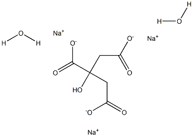 SODIUMCITRATE,DIHYDRATE,GRANULAR,FCC 구조식 이미지