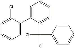 2-chlorophenyl-diphenyl dichloro methane Structure
