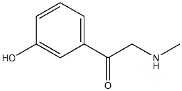 2-Methylamino-m-Hydroxy Acetophenone 구조식 이미지