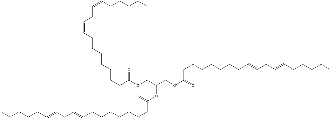 1,2,3-tri-(9Z,12Z-octadecadienoyl)-sn-glycerol 구조식 이미지