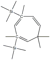 1,3,5-Cycloheptatriene, 2,4,7,7-tetramethyl-2,4-bis(trimethylsilyl)- 구조식 이미지