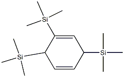 1,4-Cyclohexadiene, 1,3,6-tris(trimethylsilyl)- Structure