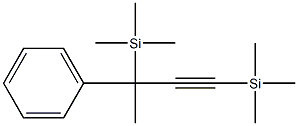 1-Butyne, 3-phenyl-1,3-bis(trimethylsilyl)- 구조식 이미지