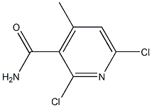 2,6-dichloro-4-methyl-3-pyridinecarboxamid 구조식 이미지