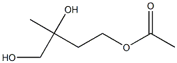 3,4-Dihydroxy-3-methylbutyl acetate Structure