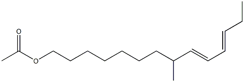 8-Methyl-9,11-tetradecadien-1-ol acetate 구조식 이미지