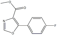 Methyl 5-(4-fluorophenyl)-1,3-oxazole-4-carboxylate Structure