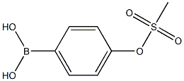 4-[(Methylsulphonyl)oxy]benzeneboronic acid 98% 구조식 이미지