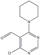 4-Chloro-6-piperidin-1-ylpyrimidine-5-carboxaldehyde Structure