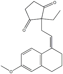 13-ETHYL-3-METHOXY-8,14-SECOGONA-1,3,5(10),9(11)-TETRAENE-14,17-DIONE Structure