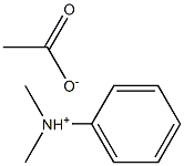 N,N-dimethylanilinium acetate 구조식 이미지