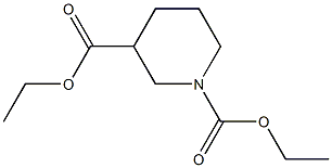 Ethyl 1-Ethoxycarbonyl Piperidine-3-Carboxylate 구조식 이미지