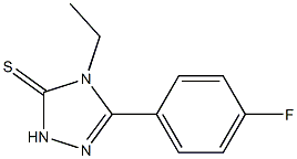 4-ethyl-5-(4-fluorophenyl)-2,4-dihydro-3H-1,2,4-triazole-3-thione Structure
