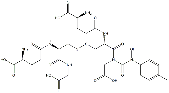 S-(N-hydroxy-N-p-iodophenylcarbamoyl)glutathione 구조식 이미지