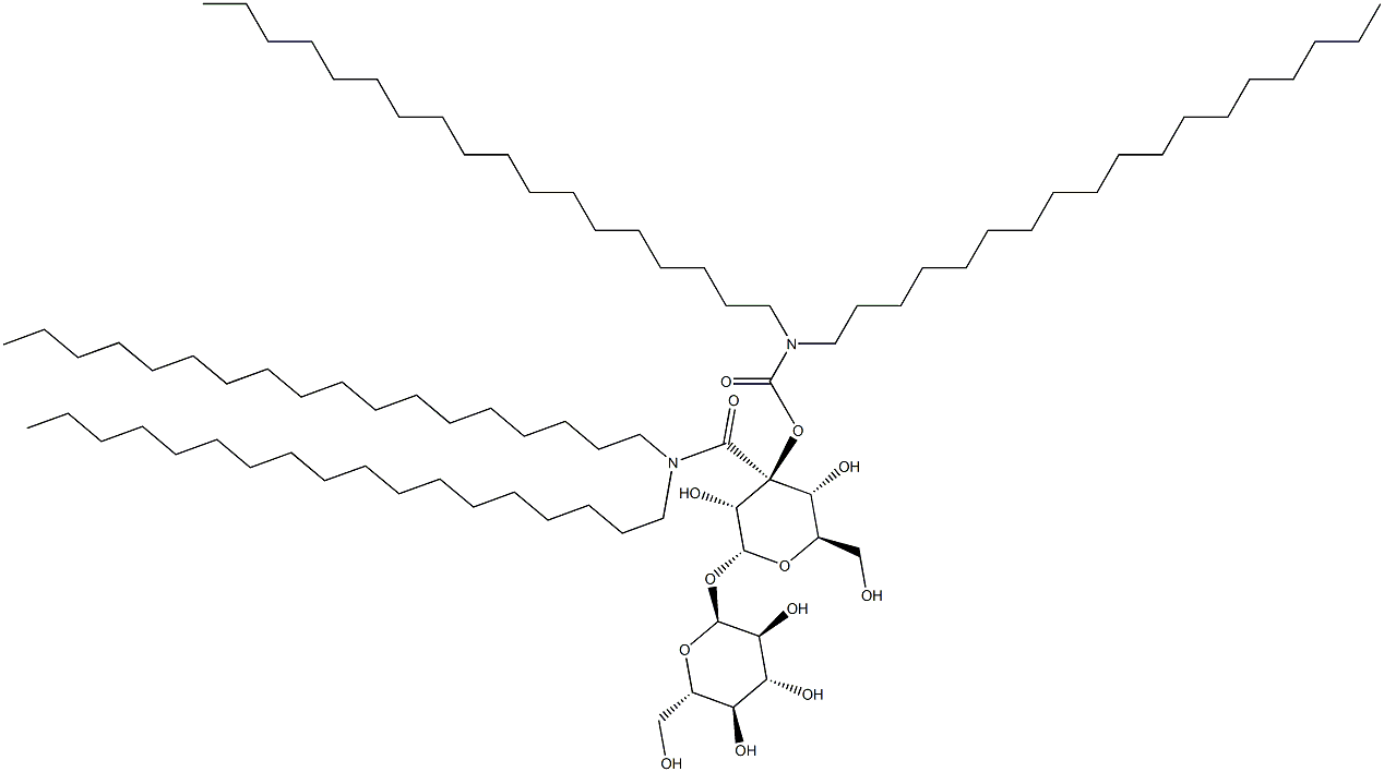 trehalose dicarboxylic acid bis-(N,N-dioctadecylamide) Structure