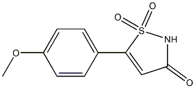 5-(4-methoxyphenyl)isothiazol-3(2H)-one 1,1-dioxide Structure