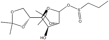 1,2-5,6-di-O-isopropylideneglucofuranosyl propanesulfinate 구조식 이미지