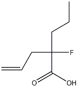 2-fluoro-2-propyl-4-pentenoic acid 구조식 이미지