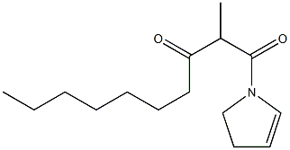 N-(2-methyl-3-oxodecanoyl)-2-pyrroline 구조식 이미지