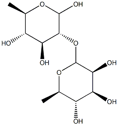 2-O-rhamnopyranosyl-quinovopyranose 구조식 이미지