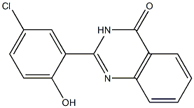 2-(5'-chloro-2'-hydroxyphenyl)-4-(3H)-quinazolinone Structure