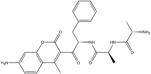 alanyl-alanyl-phenylalanyl-7-amino-4-methylcoumarin 구조식 이미지