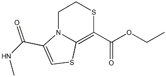 ethyl 3-(N-methylcarbamoyl)-5,6-dihydrothiazolo(2,3-c)(1,4)thiazine-8-carboxylate 구조식 이미지