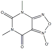 4,6-dimethyl-4H-(1,2,5)oxadiazolo(3,4-d)pyrimidine-5,7-dione 1-oxide Structure