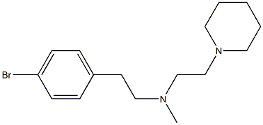 N-(2-(4-bromophenyl)ethyl)-N-methyl-2-(1-piperidinyl)ethylamine 구조식 이미지