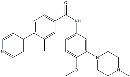 N-(4-methoxy-3-(4-methylpiperazin-1-yl)phenyl)-3-methyl-4-(4-pyridyl)benzamide Structure