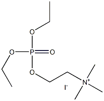 O,O-diethylphosphorylcholine iodide 구조식 이미지