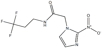 2-(2-nitroimidazol-1-yl)-N-(3,3,3-trifluoropropyl)-acetamide 구조식 이미지