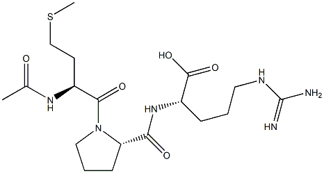 acetylmethionyl-prolyl-arginine 구조식 이미지
