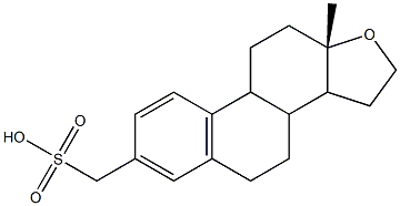 17-oxoestra-1,3,5(10)-trien-3-ylmethanesulfonic acid 구조식 이미지