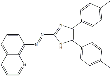 2-(8-quinolylazo)-4,5-di-4-tolylimidazole 구조식 이미지