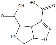 3a,5,6,6a-tetrahydro-4H-pyrrolo(3,4-d)isoxazole-3,4-dicarboxylic acid Structure