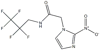 2-(2-nitro-1H-imidazol-1-yl)-N-(2,2,3,3,3-pentafluoropropyl)acetamide 구조식 이미지